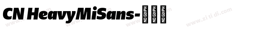 CN HeavyMiSans字体转换